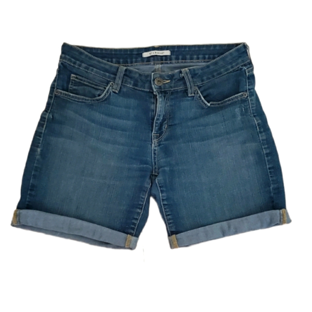 Rich & Skinny Blue Denim Shorts Size 26 - Picture 2 of 8